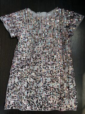 GAP GIrls Sequin Short Sleeve Dress